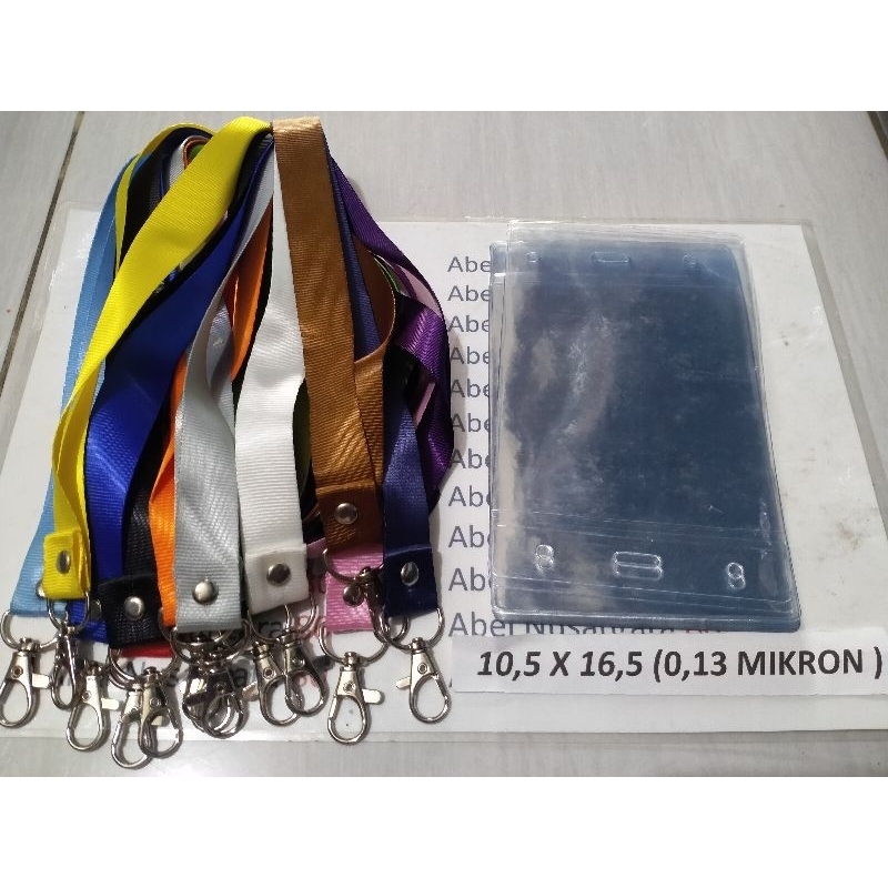 

paket Tali 2cm polos+plastik panitia uk 10 x 16, 5 cm isi paket 10 pcs tebal plastik 0, 13 mikron