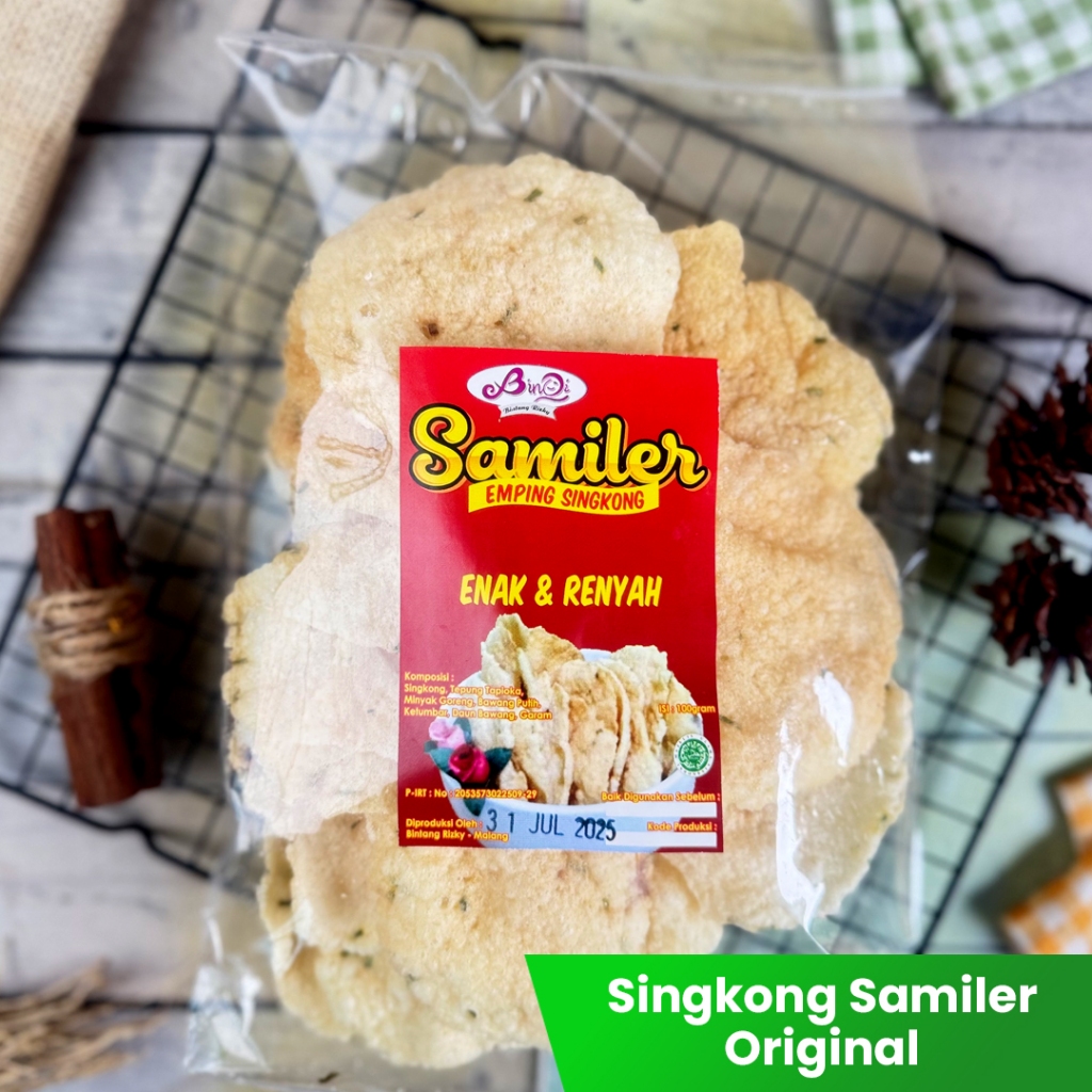 

Kerupuk Samiler I Samiler Khas Malang 100gr I Samiler Kota Malang I Kerupuk Malangan Oleh-Oleh Khas Malang