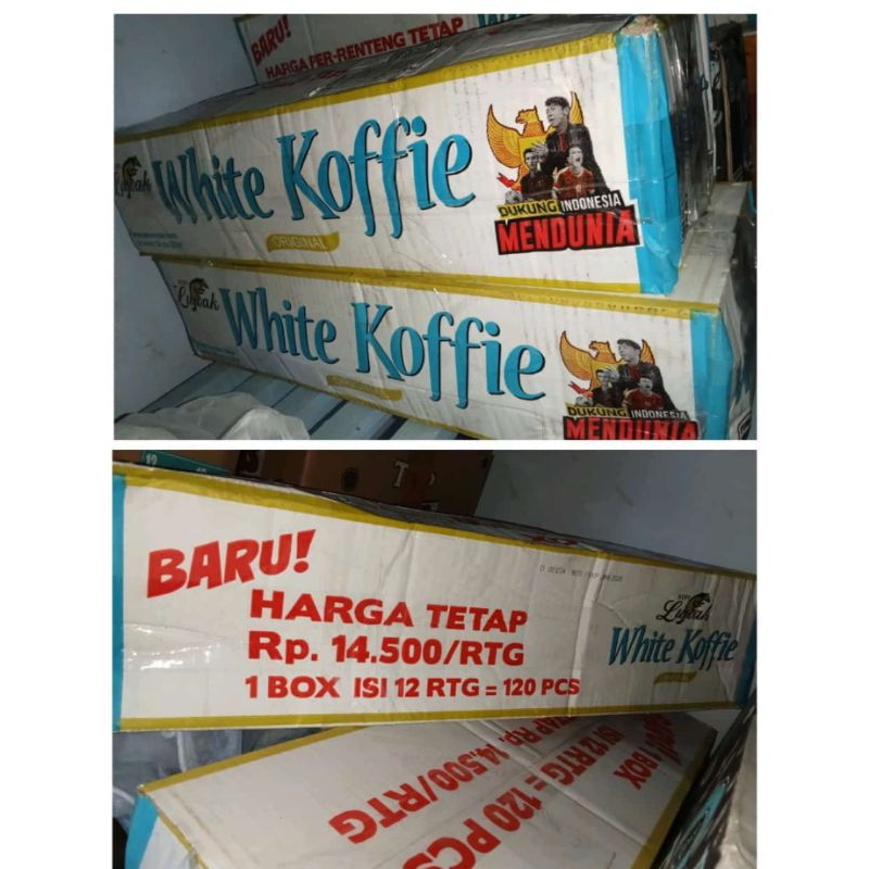 

Kopi Luwak White 1 dus / karton 12 renceng (120 sachet) exp 2026