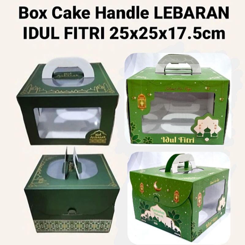 

Box Cake Handle LEBARAN IDUL FITRI 25x25x17.5cm