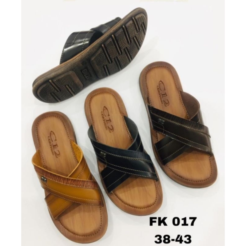 SANDAL KULIT PRIA C12 FK 017 38-43
