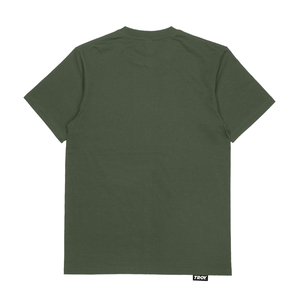 Troy Company Tshirt Army Green Type Mix - Kaos Lengan Pendek Kaos Hijau Army MTD 2935