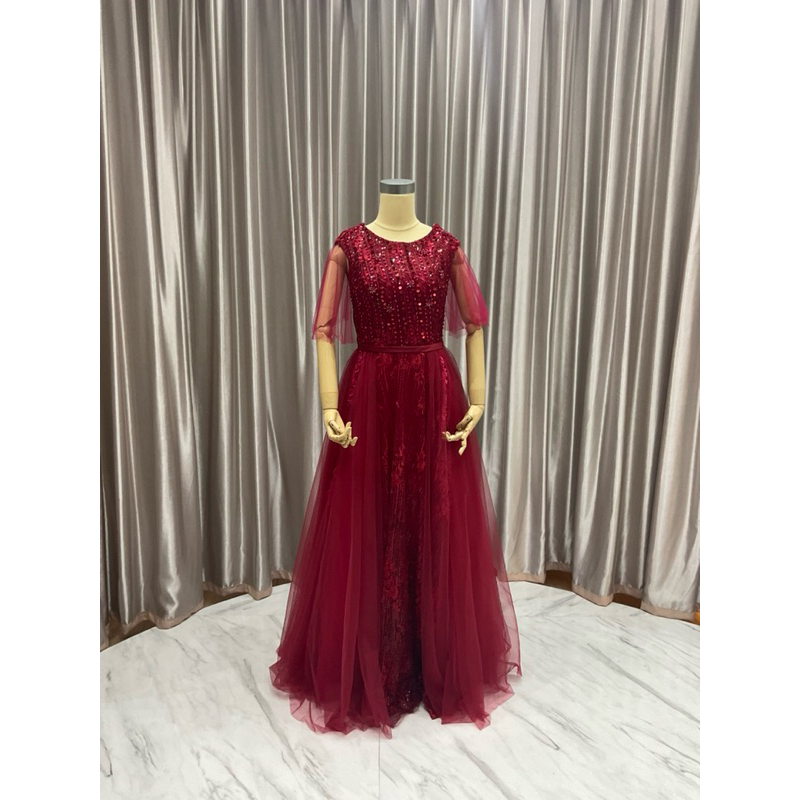 Preloved Prewedding/Party Gown | Maroon Gown