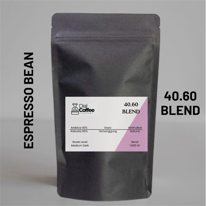 

Biji Kopi 40.60 Arabica Robusta Roasted Beans Kopi Susu Blend 1 Kg