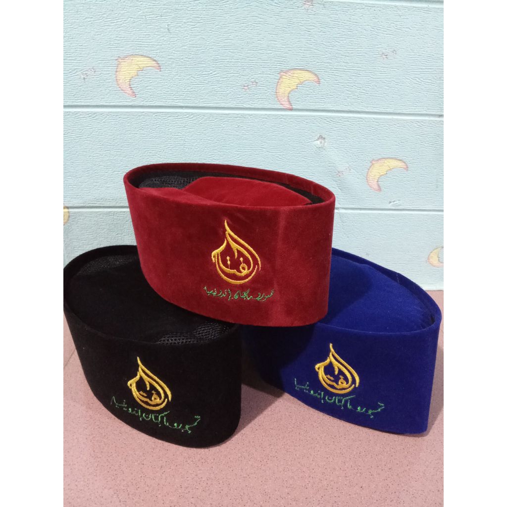 SONGKOK PECI KOPIAH BORDIR/SONGKOK LOGO AL FATAH