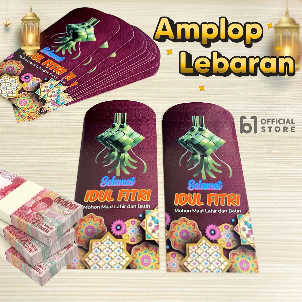 

Amplop Lebaran Idul Fitri model terbaru amplop THR HARI RAYA isi 100 lembar