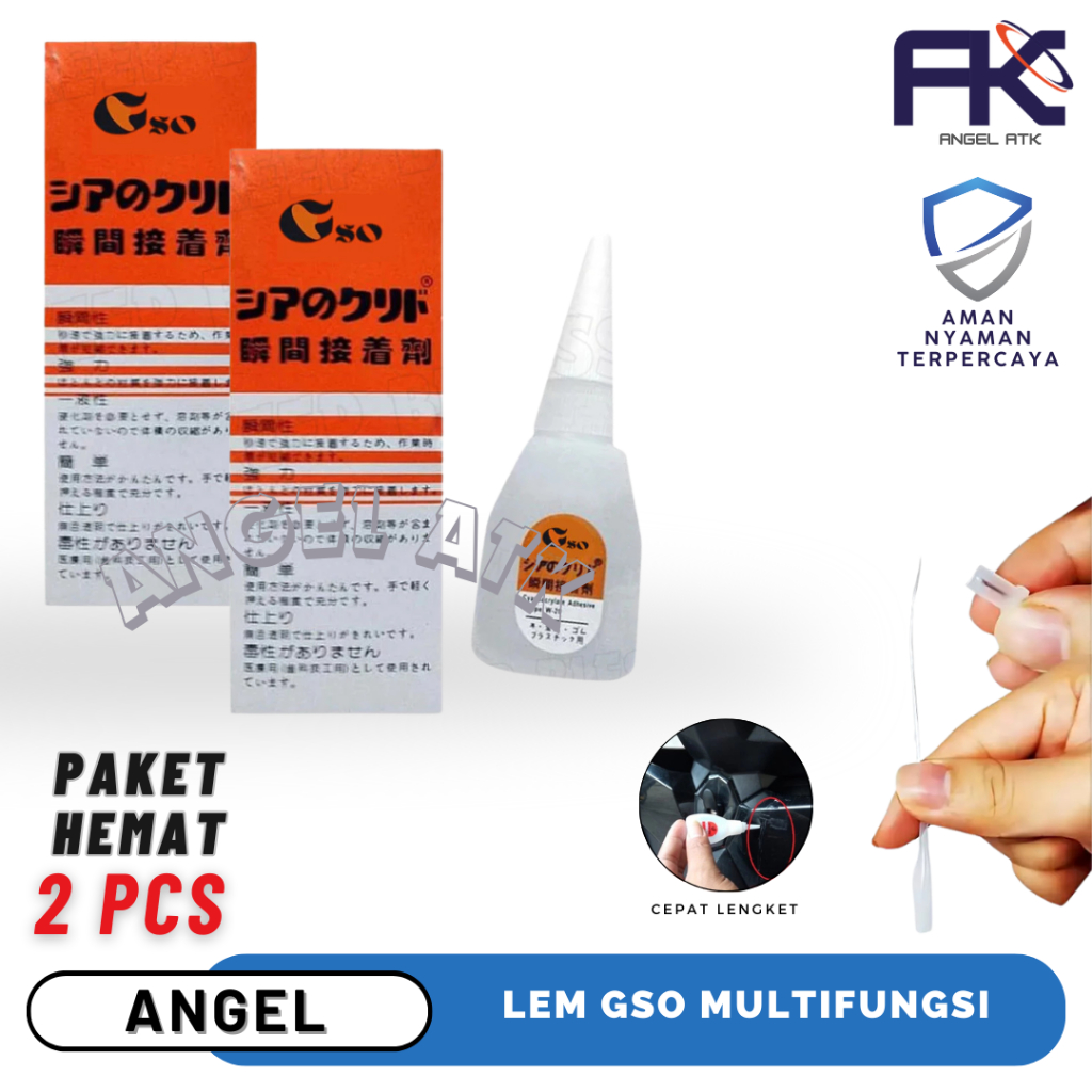

Lem Korea Isi 2 Pcs / Super Glue Cepat Kering / Glue Instant Murah / Lem Tetes / Cepat Lengket / Lem Kualitas Super / Bayar di Tempat / Atk Blessing