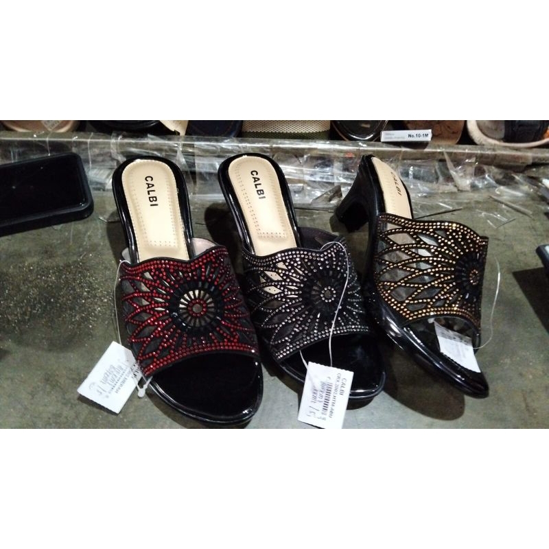 SANDAL PESTA WANITA CALBI ORI IMPOR