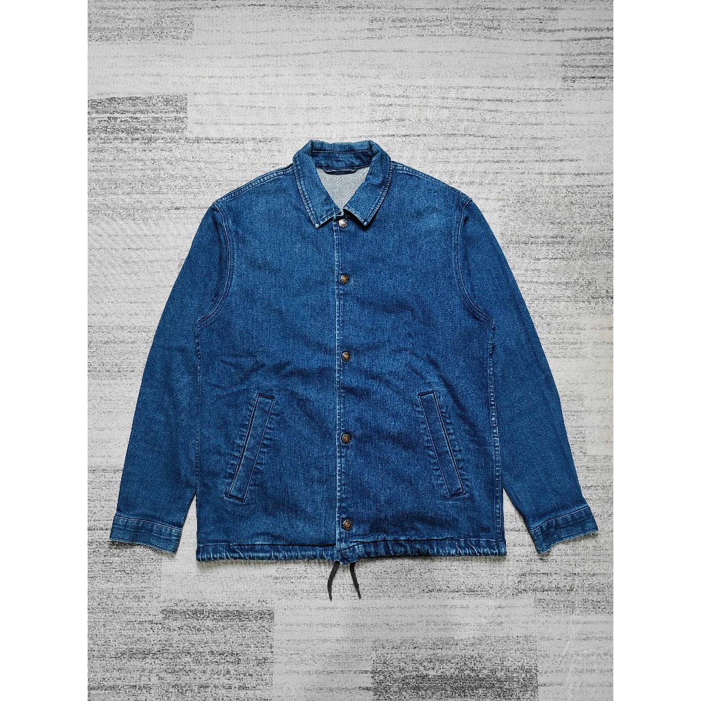 GU Uniqlo Denim Coach Jacket Jaket Outer Luaran