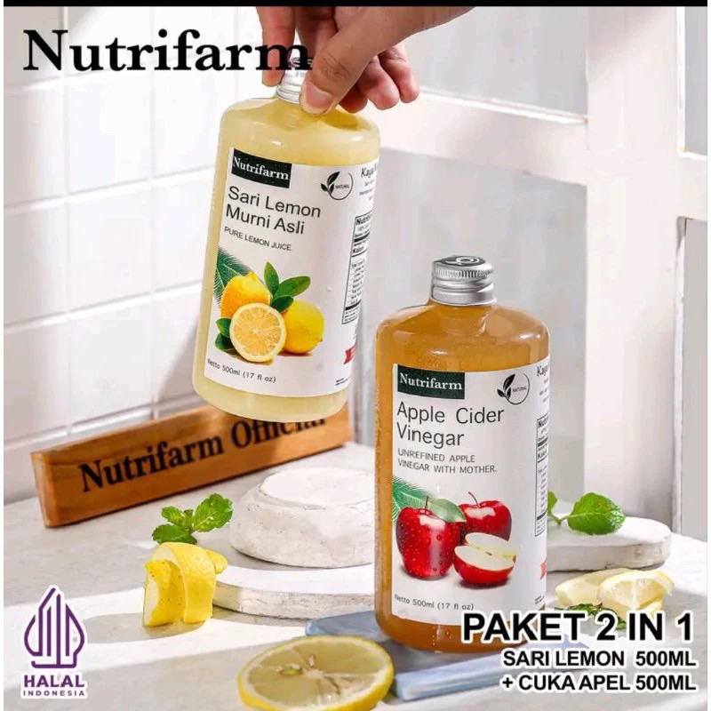 

PAKET CUKA APEL ORGANIK 500 ML + 1 SARI LEMON ORAGNIK 500 ML