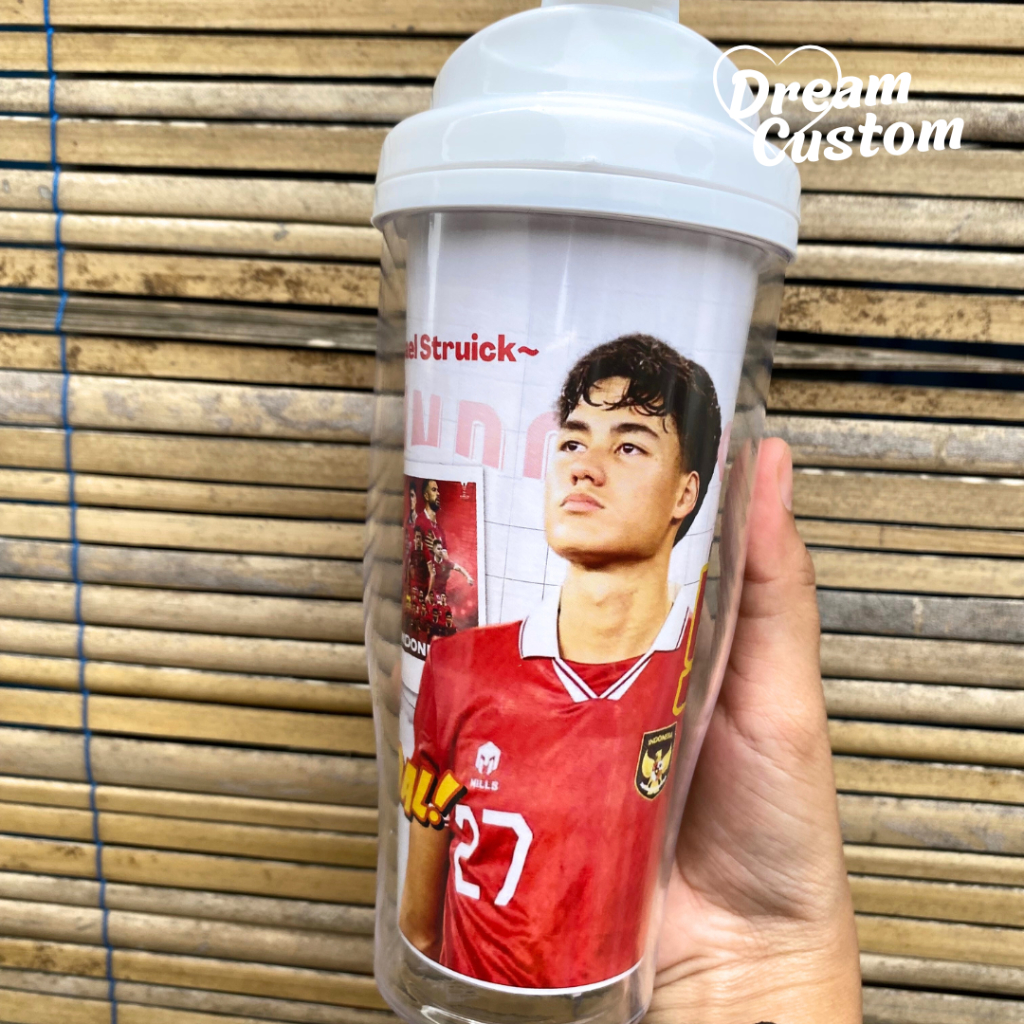 Tumbler White Timnas Indonesia Rafael Arhan All Squad - Bonus Photocard Timnas Idolamu