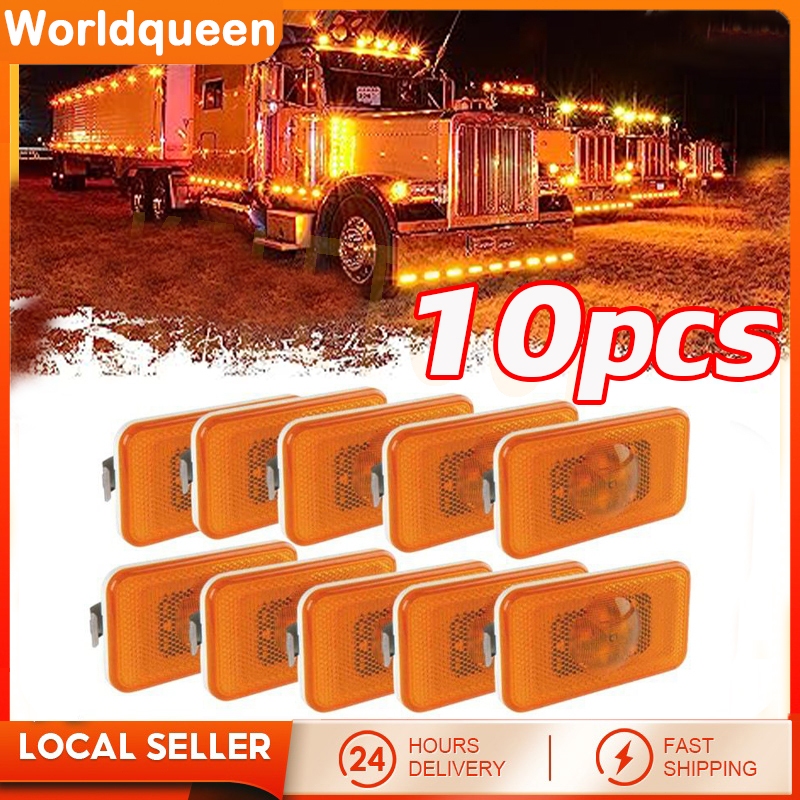 10PCS Lampu Sein Samping Truk LED / Lampu Variasi Truk / Lampu Volvo / Lampu / Truk Lampu Led / Truk