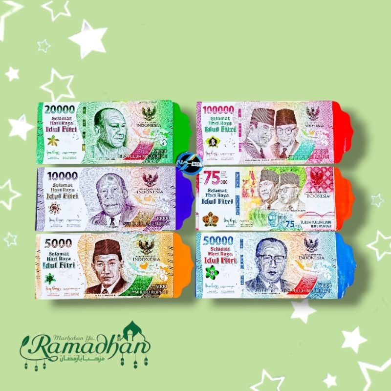 

Amplop ampao Lebaran karakter duit mainan uk besar isi 50 lembar 1 karakter