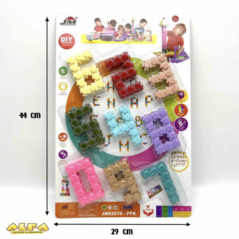 MAINAN ANAK DIY Puzzle Smart Block Set Kecil JM92010 - PPK
