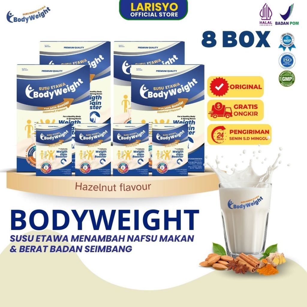 

Bodyweight Susu Etawa Penggemuk Badan Susu Etawa Penambah Berat Badan Terbaik Kemasan 250gr 8 Box