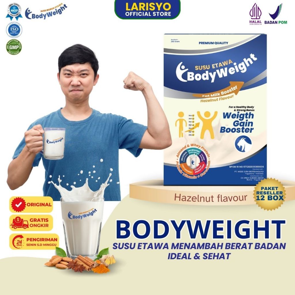 

Bodyweight Susu Etawa Penggemuk Badan Susu Etawa Penambah Berat Badan Terbaik Kemasan 250gr 12 Box
