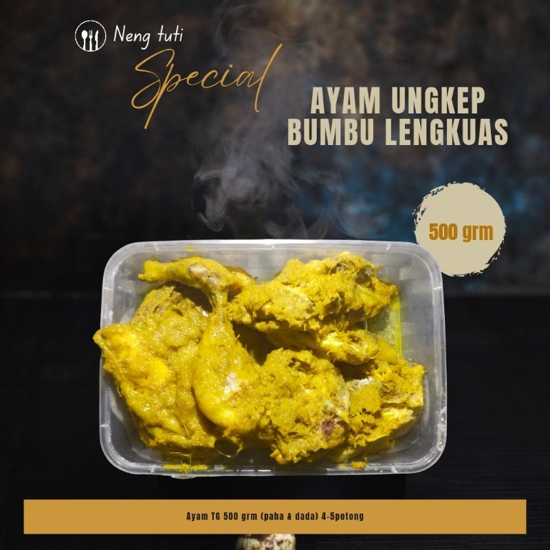 

Ayam ungkep bumbu lengkuas / ayam ungkep siap goreng
