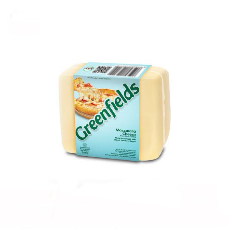 

GREENFILEDS Keju Mozzarellah Block 200 Gram