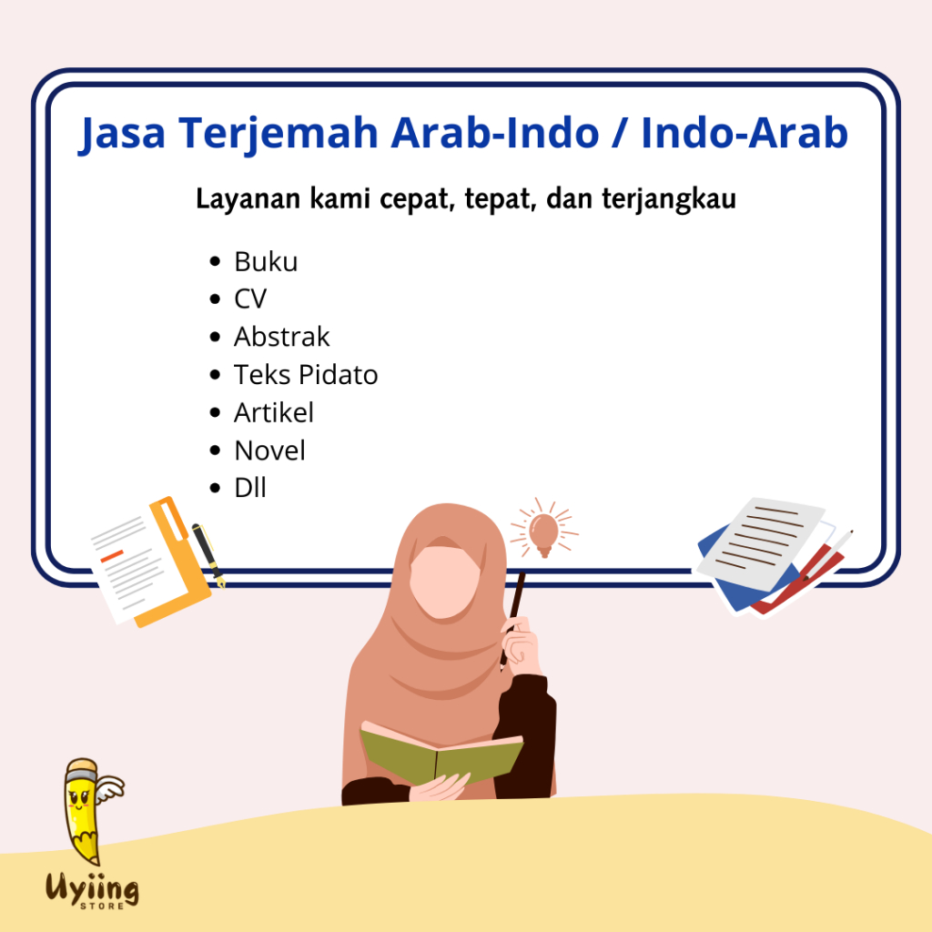 Jasa Terjemah / Jasa Translate Arab-Indo, Indo-Arab