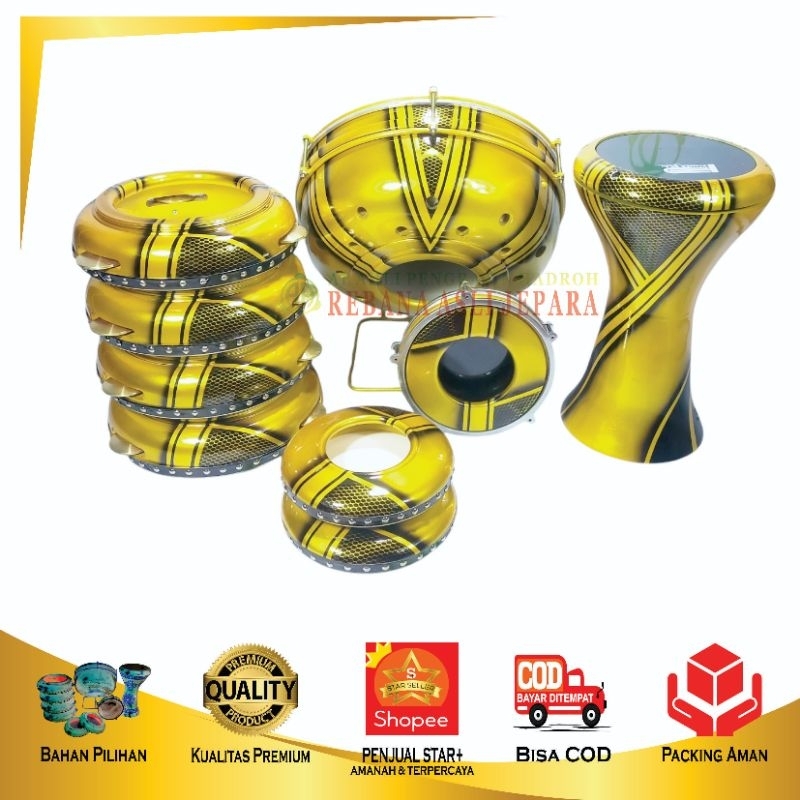 ALAT HADROH FULL SET BAS CEPER, BERKUALITAS