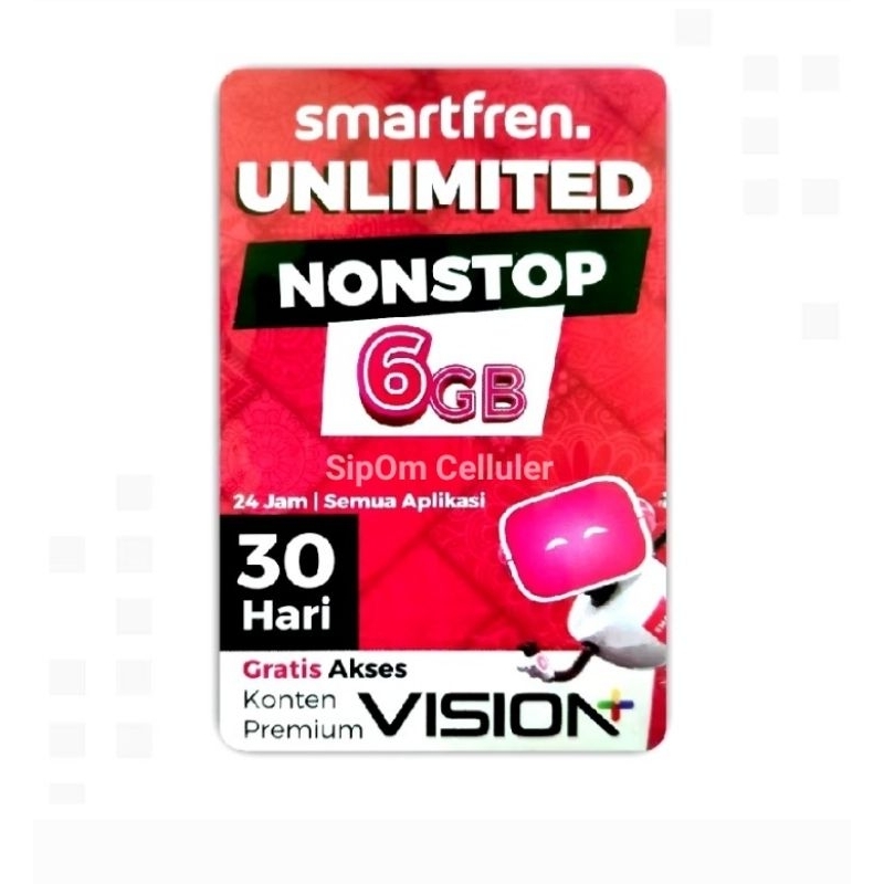 Vocher Smartfren Unlimited Nonstop 6GB