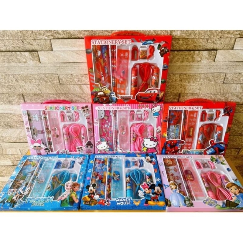 

Set starionery paket alat tulis jumbo keren fancy kotak pensil besi