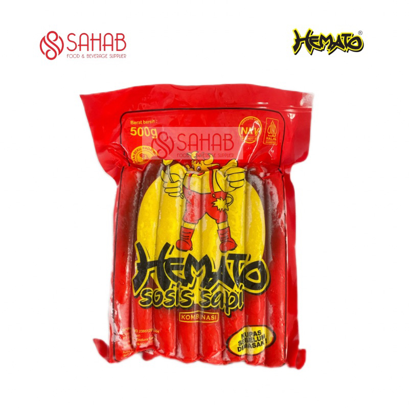 

Hemato sosis sapi 500gr/ Hemato sosis sapi kombinasi/ Sosi Hemato