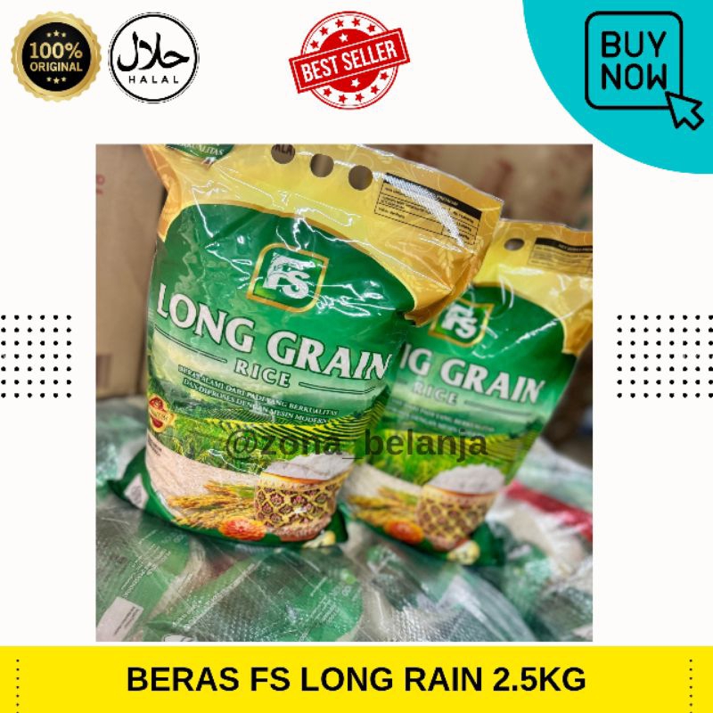 

Beras Long Grain Food station 2.5Kg