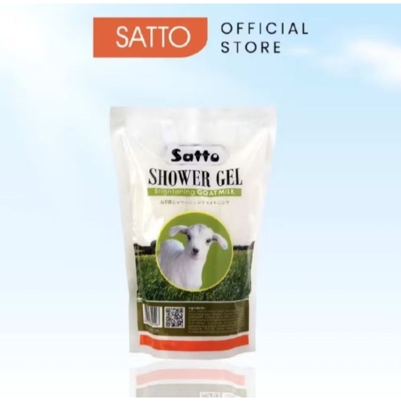 Satto Shower Gel Brightening Goat Milk - Refill 500ml