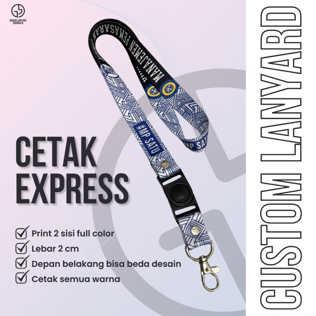 CETAK EXPRESS LANYARD IDCARD SUBLIME SURABAYA