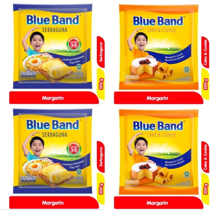 

Blue band serbaguna margarin 200gr // Blue band cake & cookies 200gr