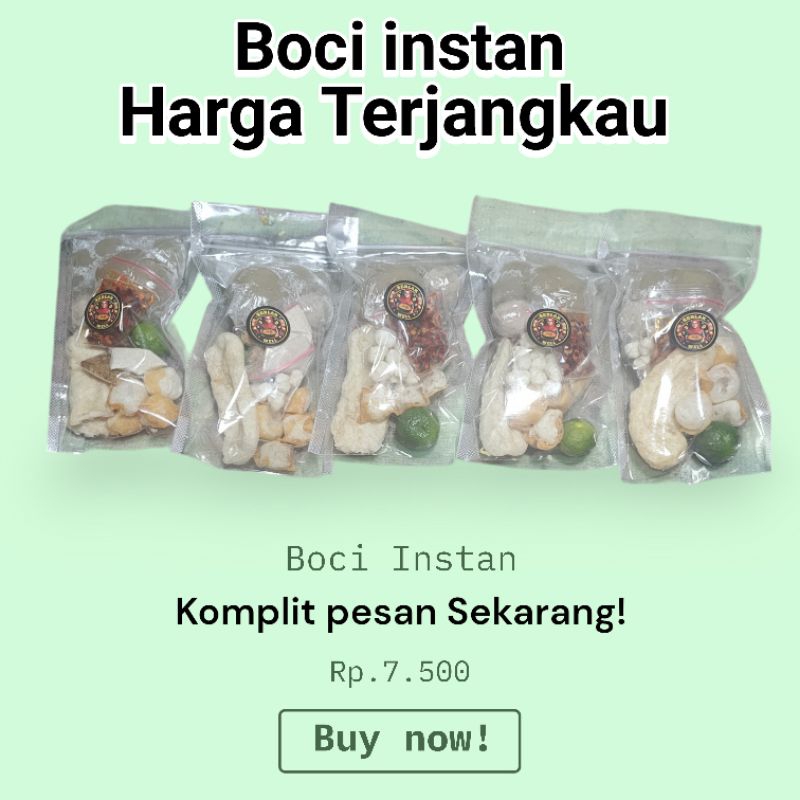 

Boci instan ayam suir /Boci instan komplit/Boci ngeunahhh