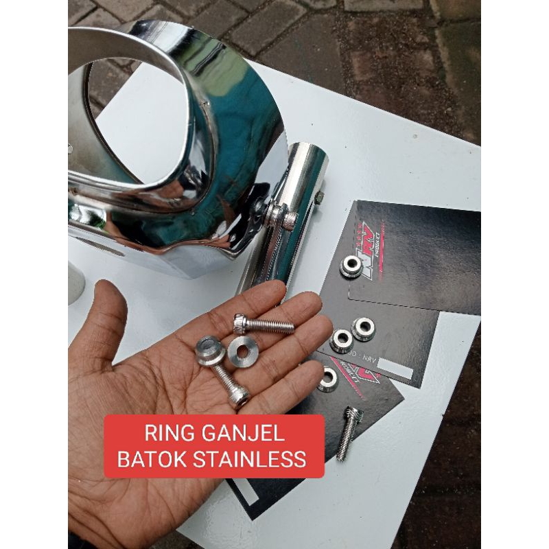 STAINLESS GANJEL BATOK LAMPU CD CT CB125 YL TWIN HANDMADE YA