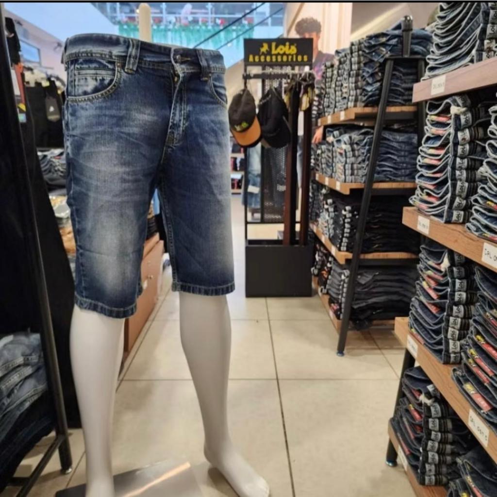 CELANA PENDEK PRIA JEANS LOIS / Celana Jeans Pendek Pria Original 100% Lois Model Terbaru