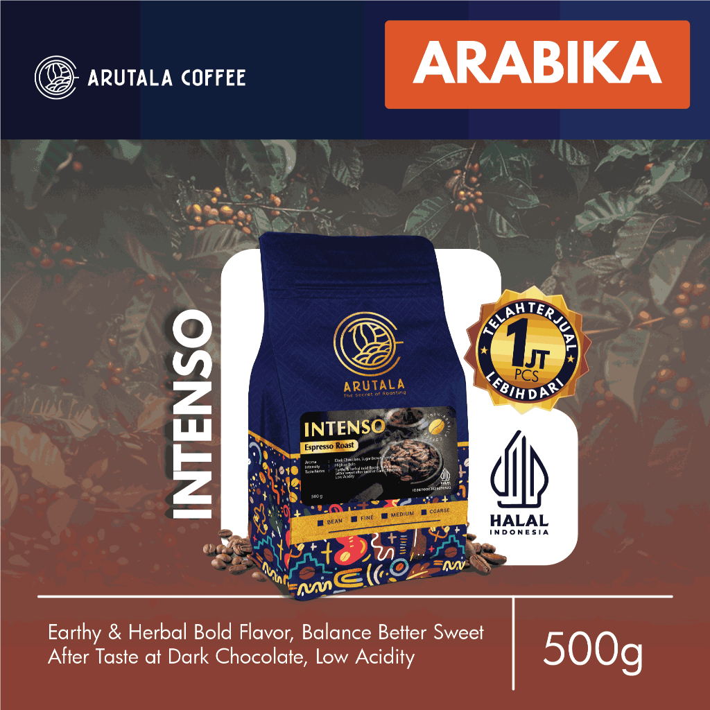 

ARUTALA Kopi Intenso Espresso Roast 500 gram