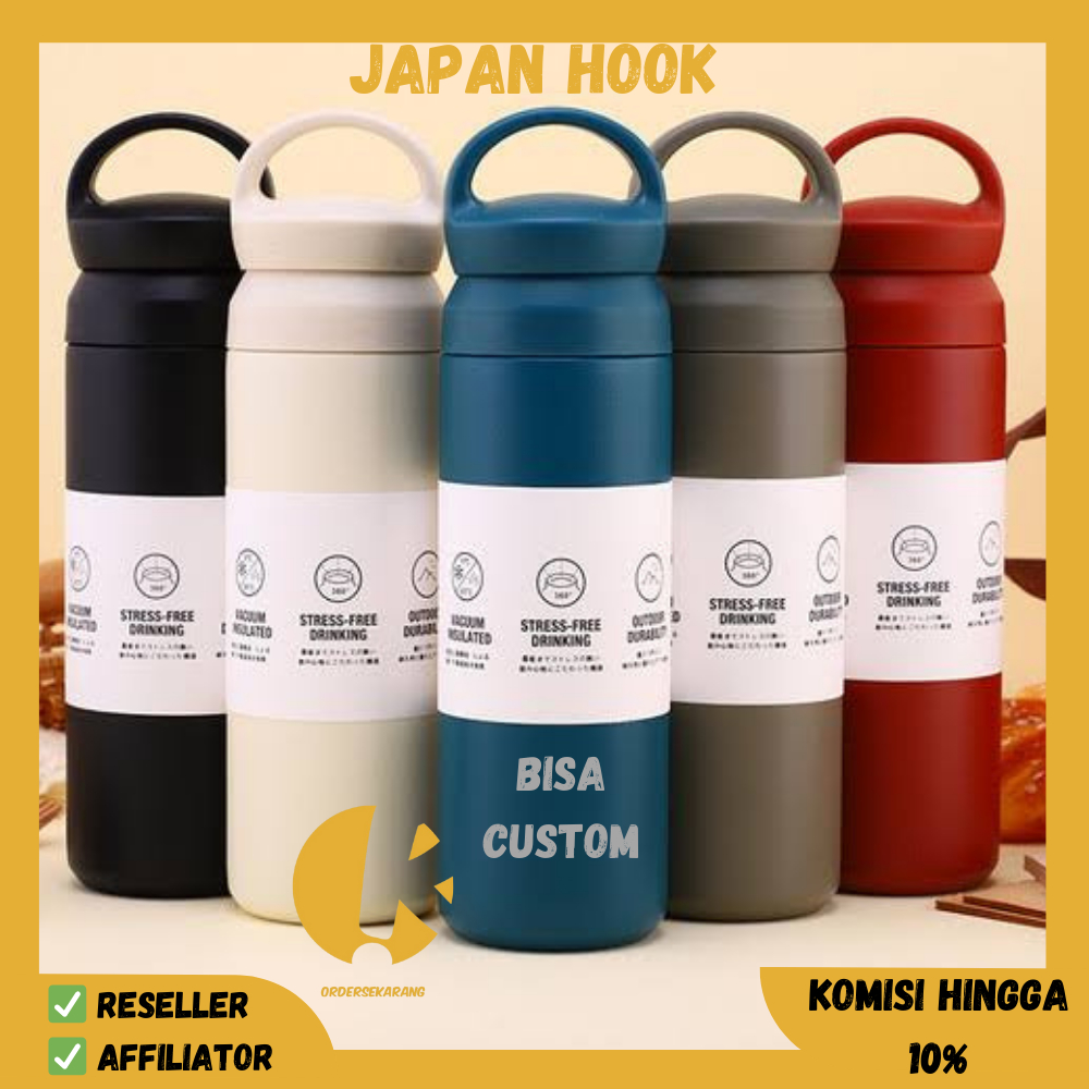 TUMBLER JAPAN HOOK THUMBLER TUMBLR TERMOS THERMOS TEMPAT BOTOL MINUM SOUVENIR KADO PERNIKAHAN