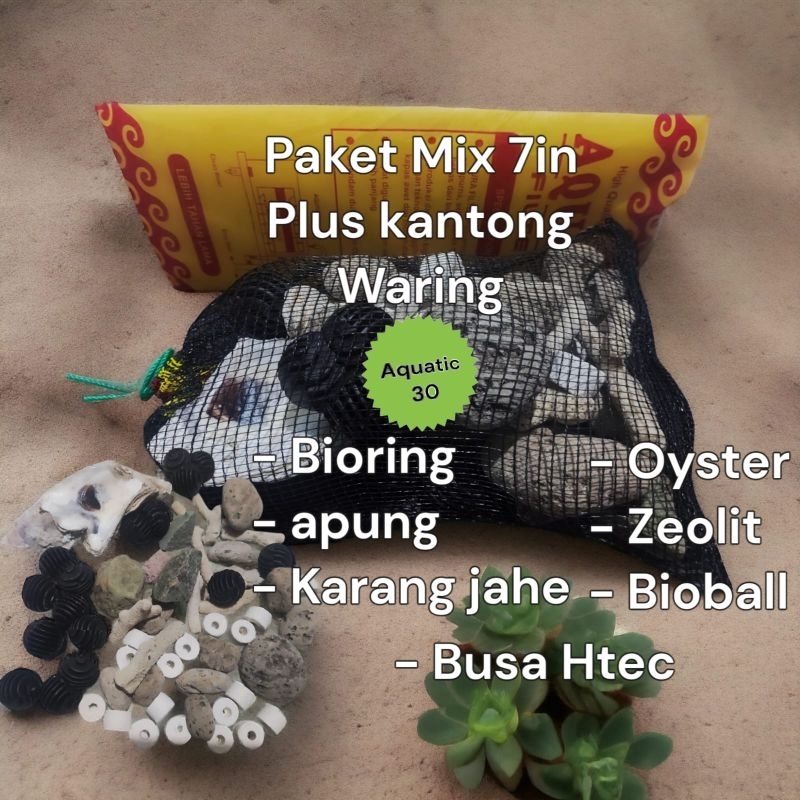 Paket filter aquarium 7in plus waring / paket filter aquarium / filter aquarium / media filter aquar