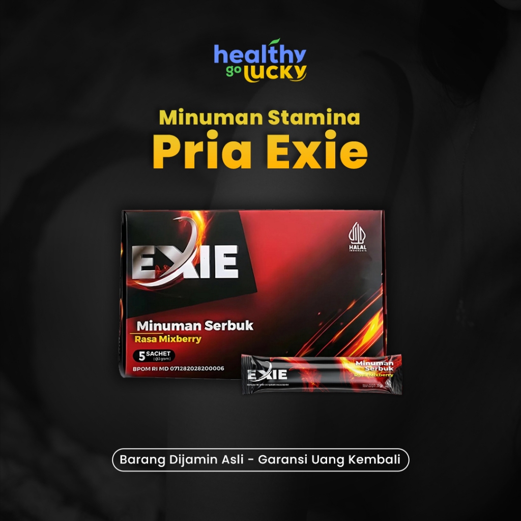 

Go Healthy - Minuman Stamina Pria Original EXIE 1Box Kapsul Isi 10 dan 2 Original Premium