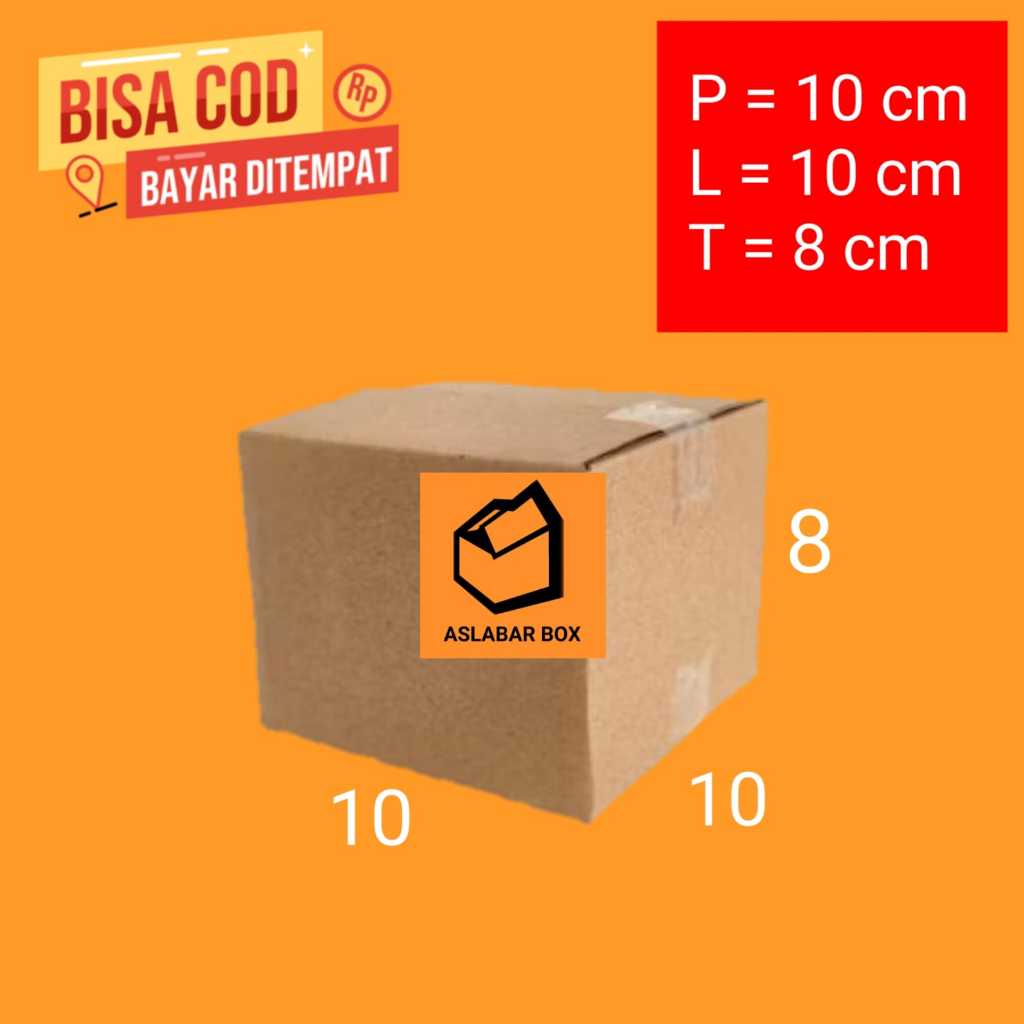 

Kardus 10x10x8 Cm / Kardus Box Packing Polos Tebal Premium