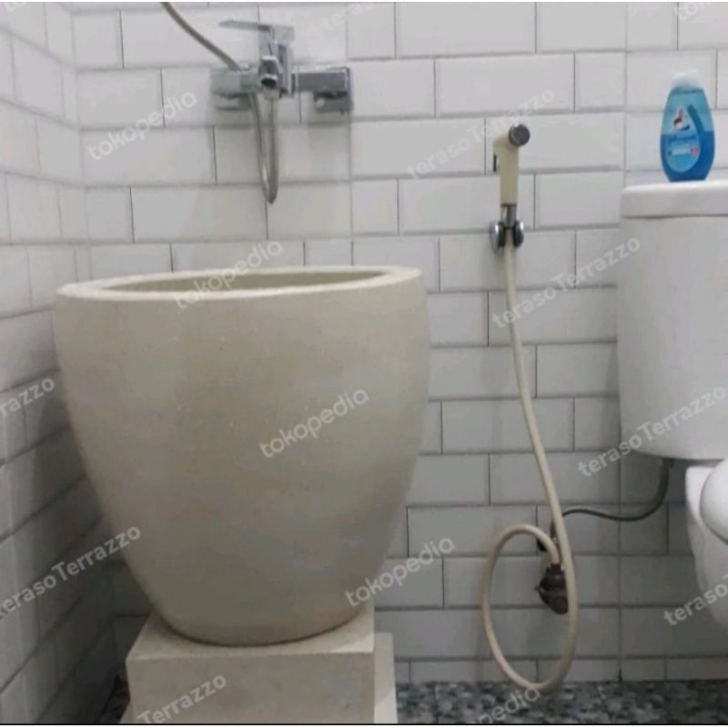LANGSUNG KIRIM Polos Model Tugel Gentong / Bak Mandi Teraso / Terrazzo