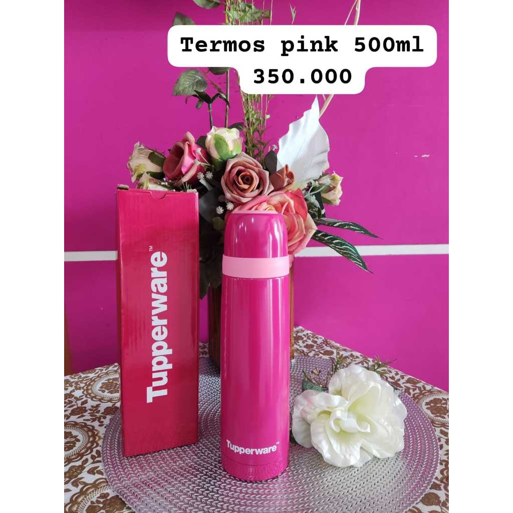 Tupperware SALE - Termos Pink 500 ml (1 pc) - Termos Biru 350 ml (1 pc)