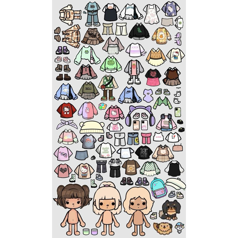 Baju Sepatu Dan Tas Toca Boca Mainan Seru