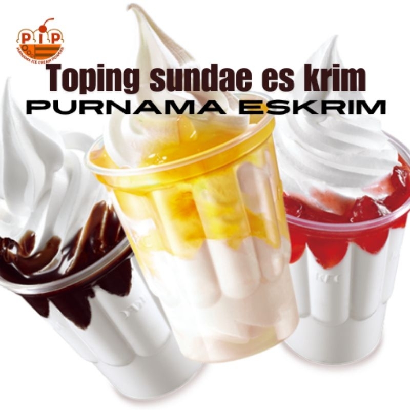 

toping cair es krim kemasan 1 kg
