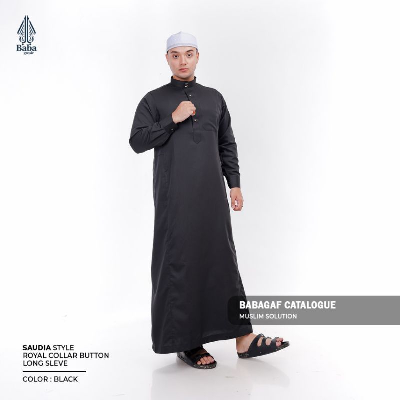 Jubah Pria Slim Fit | Gamis Saudi Lengan Manset