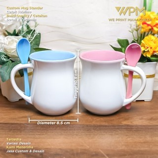 MUG OVAL CUSTOM / MUG KERAMIK CUSTOM