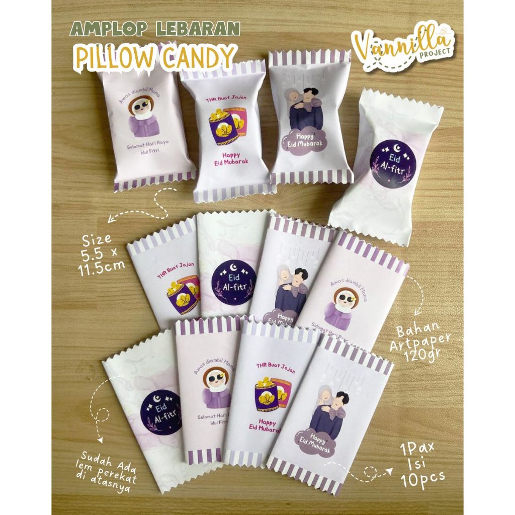 

Amplop Permen series PURPLE ungu amplop lebaran lucu amplop unik murah