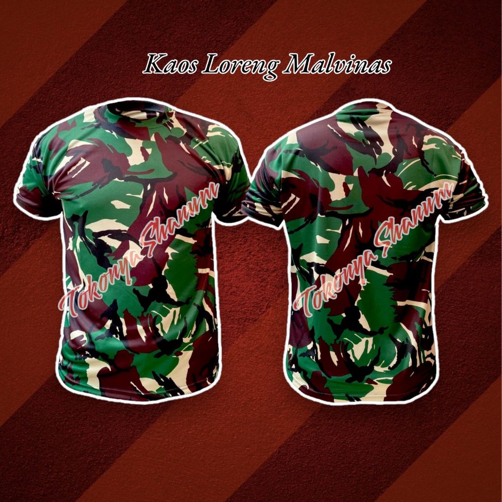 COD Kaos loreng TNI AD / Kaos Loreng TNI / Kaos Loreng Tentara / Kaos Oblong TNI / Kaos TNI Murah Ba