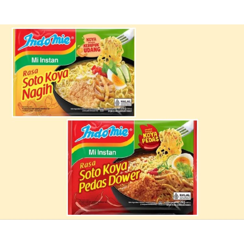 

INDOMIE RASA SOTO KOYA NAGIH/KOYA PEDES DOWER