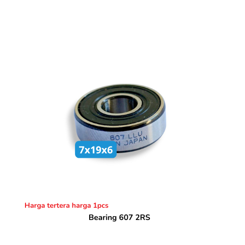 Bearing 607 2RS Bearing 607 ZZ Bearing 7x19x6 mm Bearing Armature Mesin Bor dan Gerinda