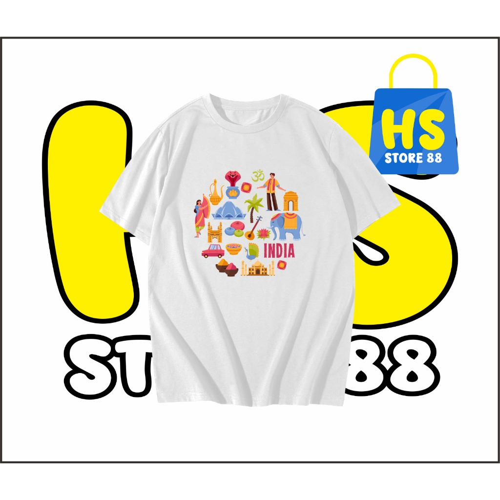 KAOS INDIA - BAJU INDIA - BAJU INDIA - SOUVENIR INDIA - kaos INDIA